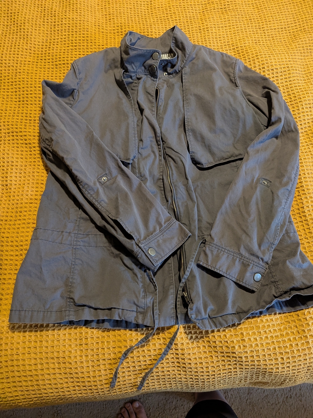 Caslon Men's Military Field Jacket in Gray